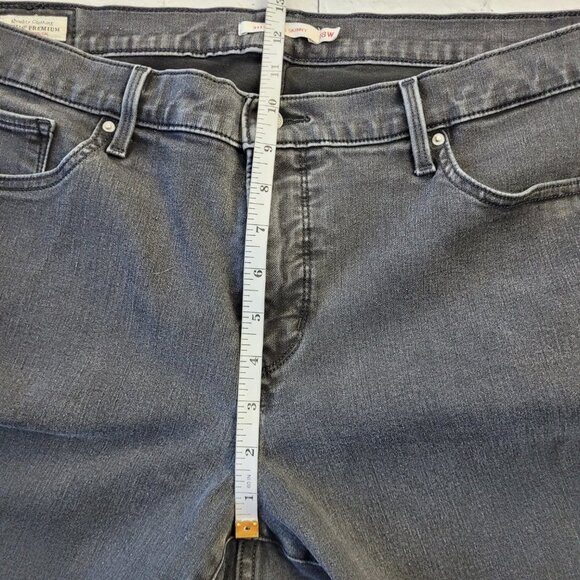 Levi’s premium denim dark gray/washed out black 311 shaping skinny jeans 18W - Picture 5 of 13
